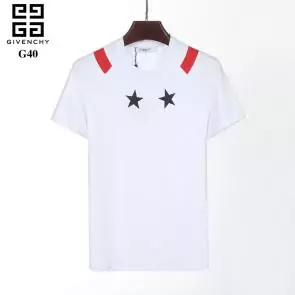 brand givenchy hommes t-shirts 2018 two star blanc